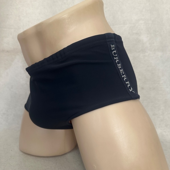 Burberry Logo Swimsuit Medium Gently worn 80% nylon / 20% spandex 34-40" waist - Picture 2 of 8